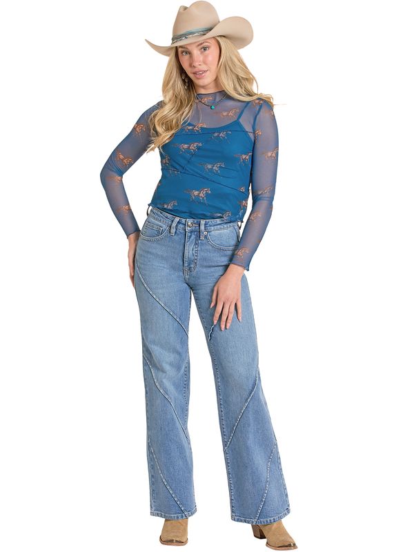 ROCK &amp; ROLL HORSE MESH TOP