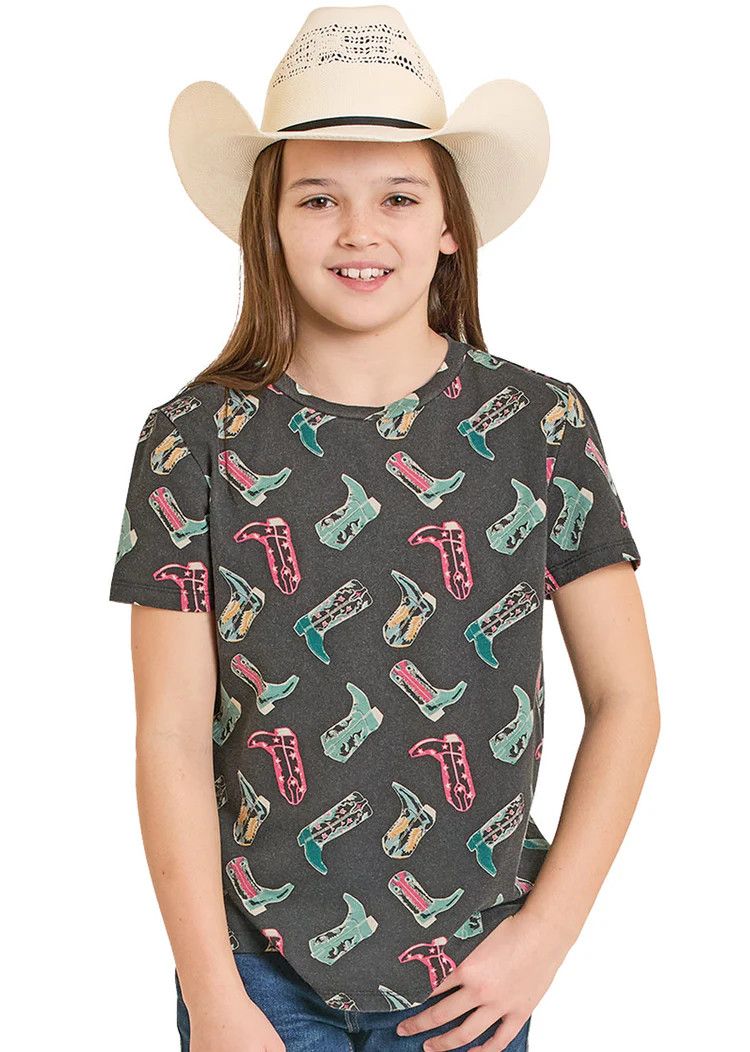 ROCK &amp; ROLL BOOT PRINT TEE