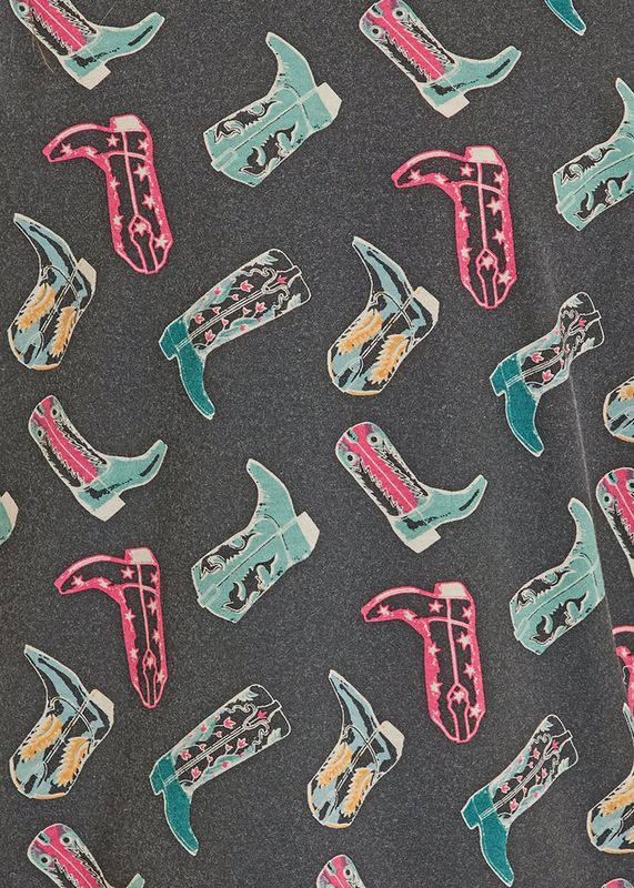 ROCK &amp; ROLL BOOT PRINT TEE