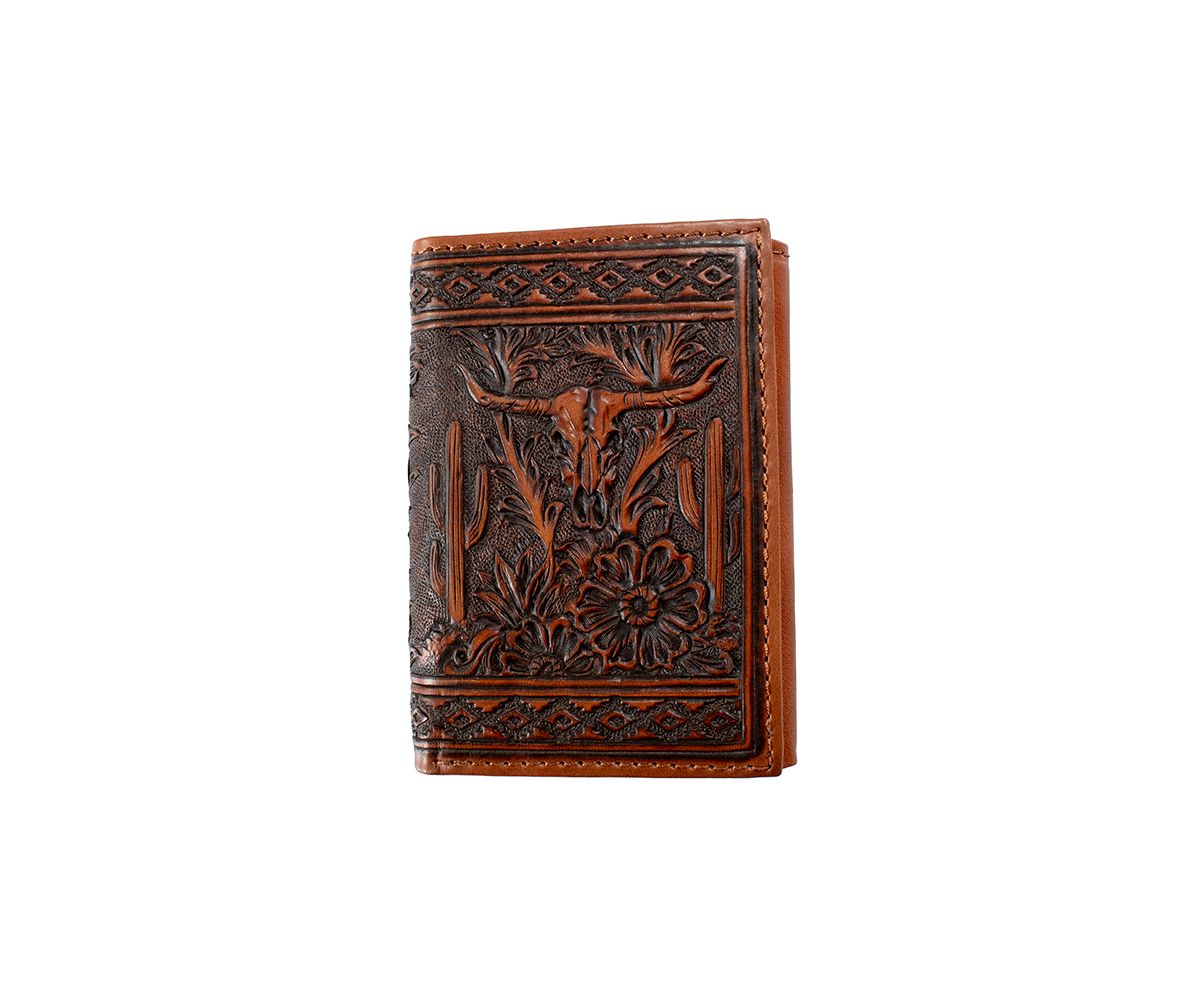 NOCONA LONGHORN TRIFOLD WALLET