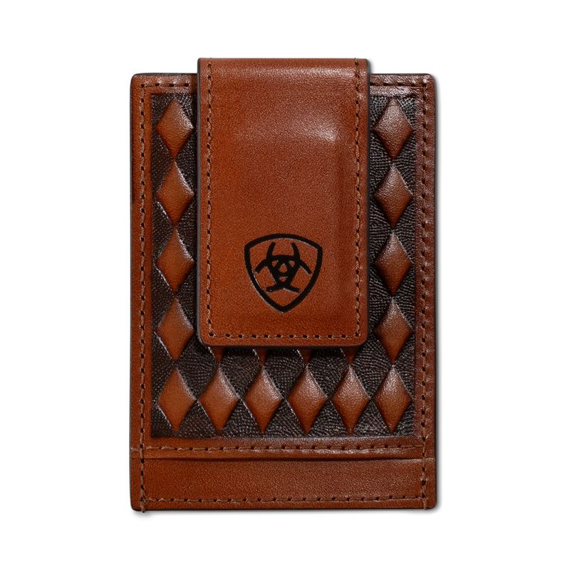 ARIAT DIAMOND EMBOSSED CARD CASE