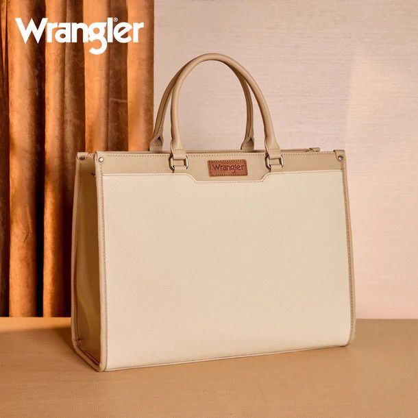 WRANGLER CARRY-ALL WORK TOTE/CROSSBODY, Color: TAN