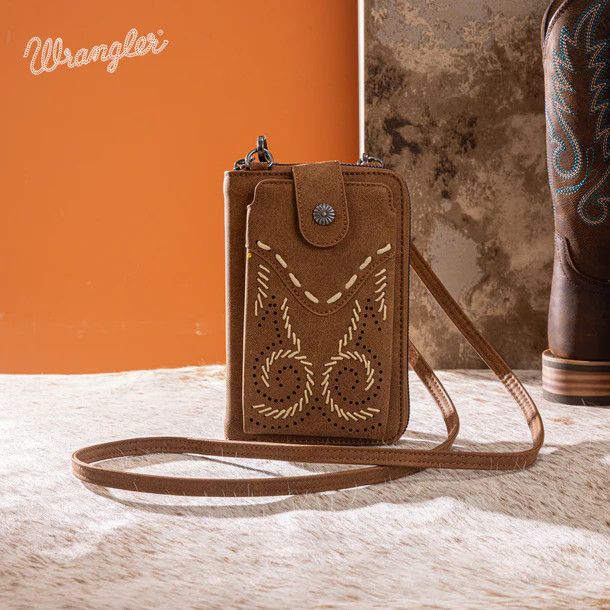 WRANGLER WESTERN STITCH RFID PHONE CROSSBODY