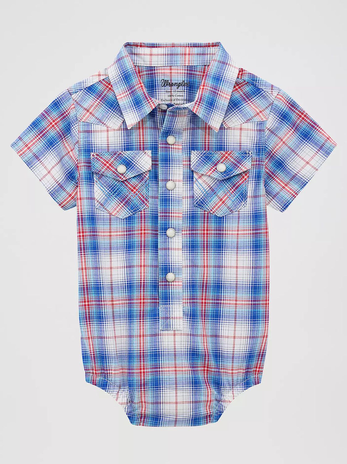 WRANGLER PLAID ONESIE