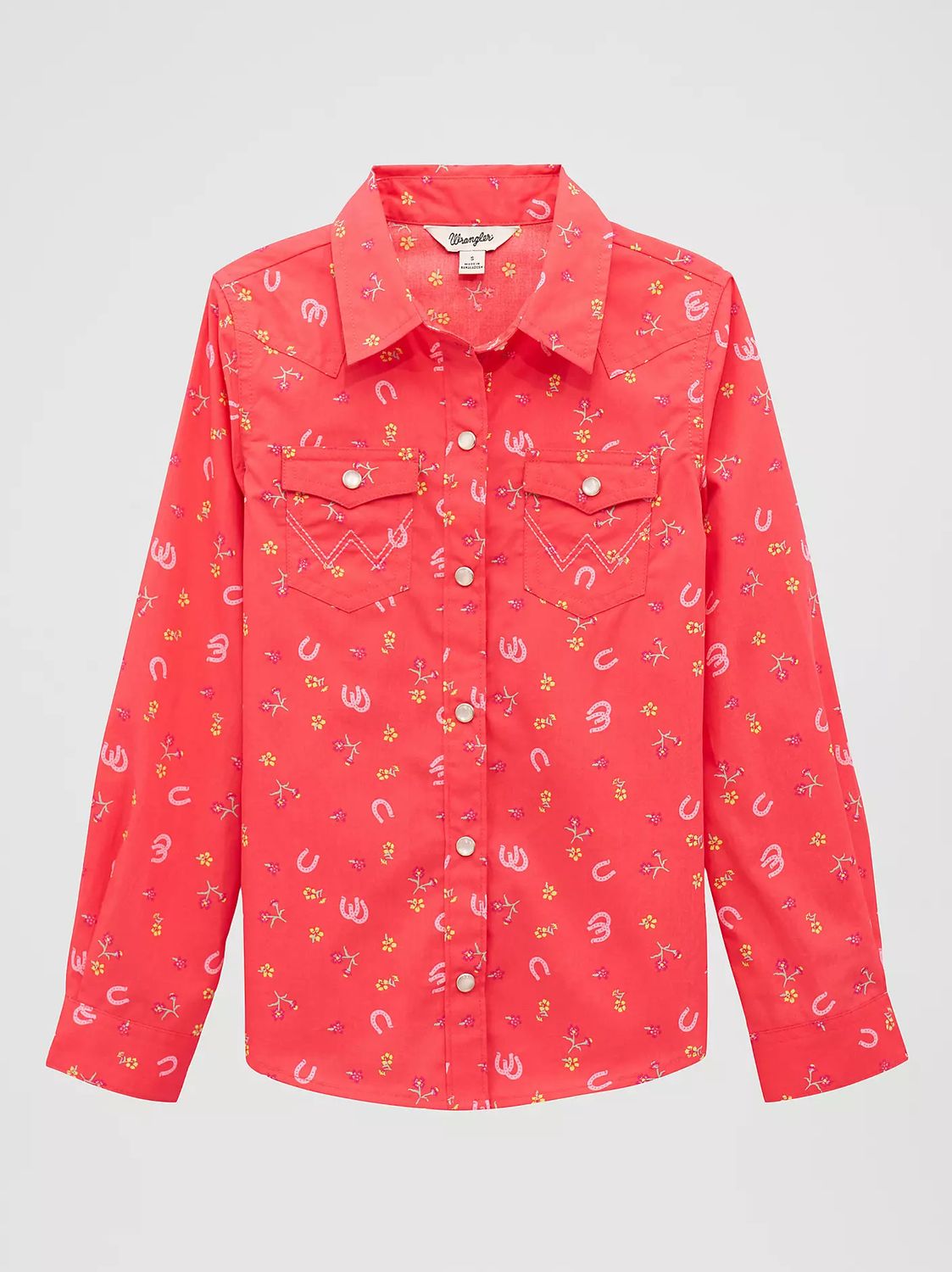 WRANGLER FLORAL WESTERN SNAP SHIRT