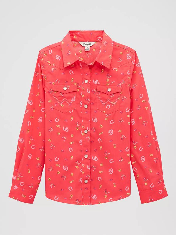 WRANGLER FLORAL WESTERN SNAP SHIRT