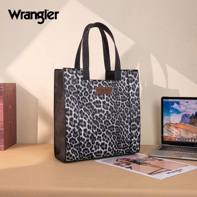WRANGLER LEOPARD TOTE BAG
