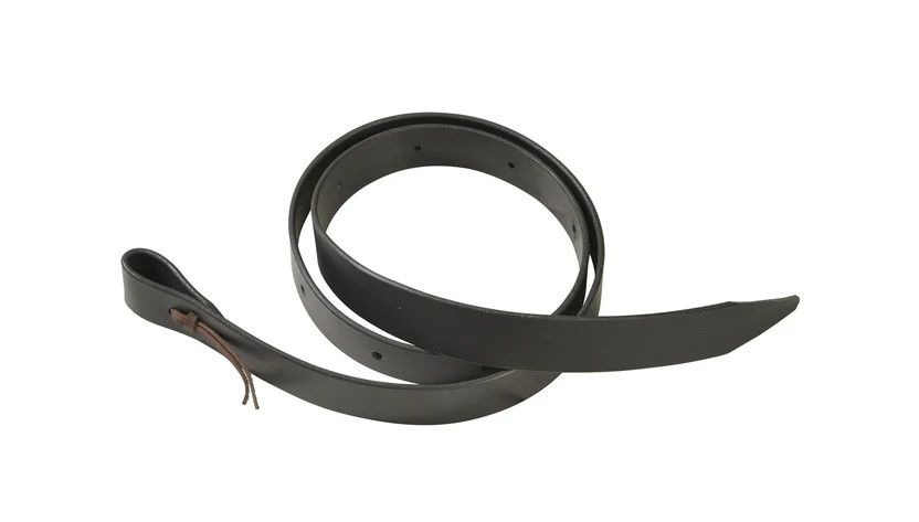 BERLIN CUSTOM LEATHER 5/8" BLACK SADDLE TIE