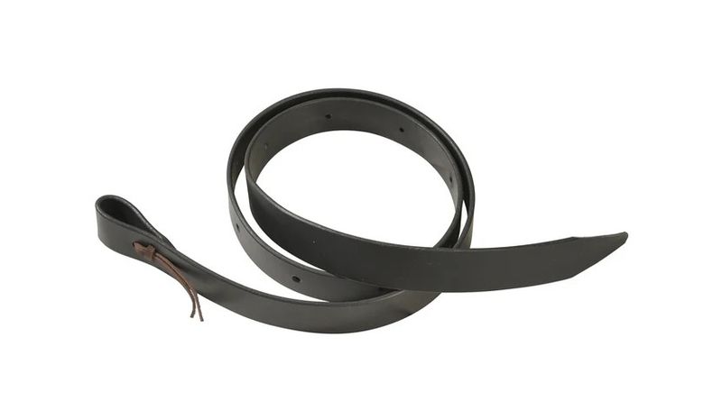 BERLIN CUSTOM LEATHER 5/8" BLACK SADDLE TIE