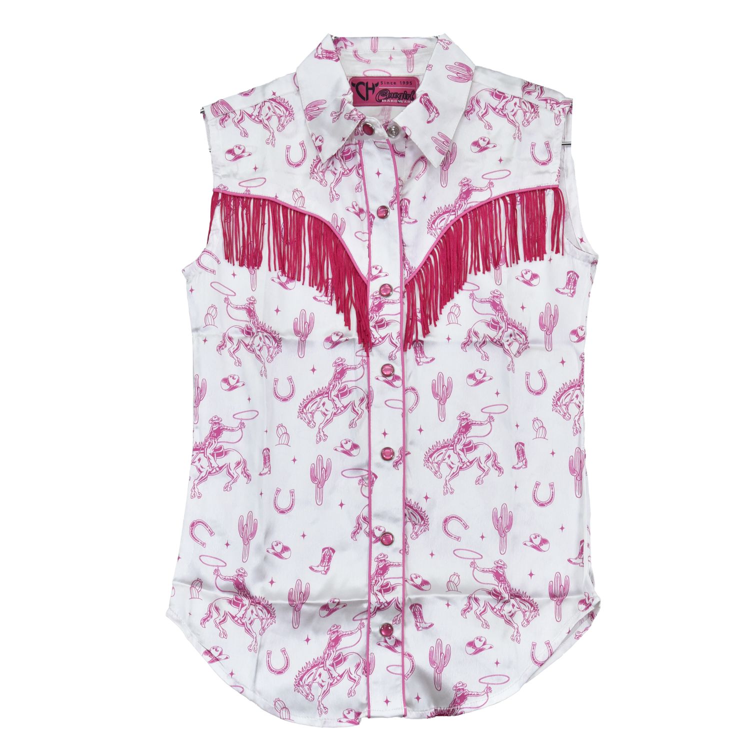 COWGIRL HARDWARE BUCK N' BOOTS SLEEVELESS SHIRT