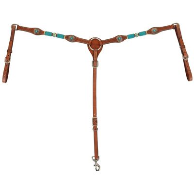 CIRCLE Y TURQUOISE ROUNDUP REGULAR OIL BREAST COLLAR
