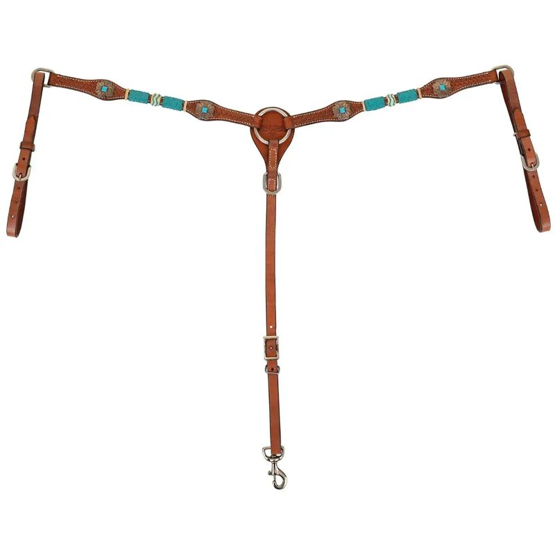 CIRCLE Y TURQUOISE ROUNDUP REGULAR OIL BREAST COLLAR