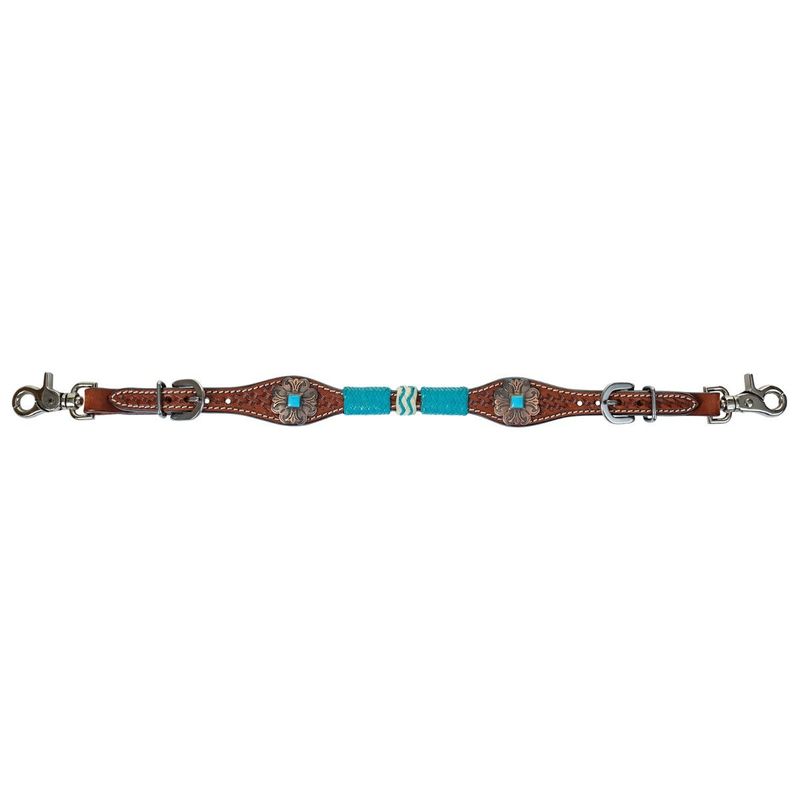 CIRCLE Y TURQUOISE ROUNDUP REGULAR OIL WITHER STRAP