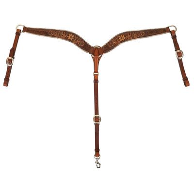 CIRCLE Y DESERT RAWHIDE EDGE BREAST COLLAR