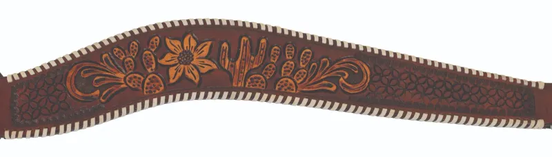 CIRCLE Y DESERT RAWHIDE EDGE BREAST COLLAR
