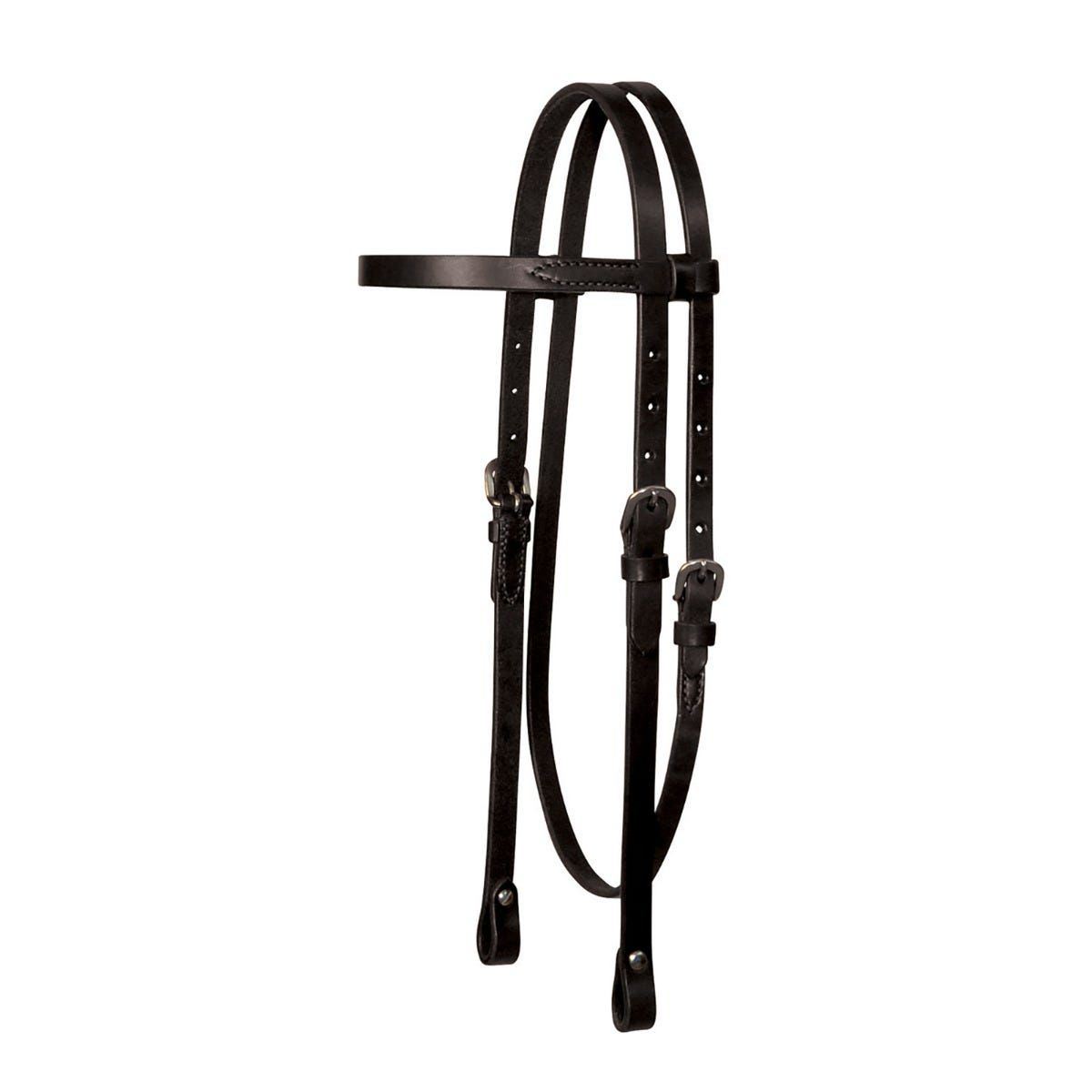 CIRCLE Y LIGHTWEIGHT CLASSIC SMOOTH BROWBAND HEADSTALL