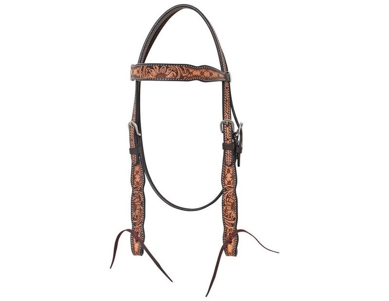 CIRCLE Y QUILTED SUNFLOWER BROWBAND HEADSTALL