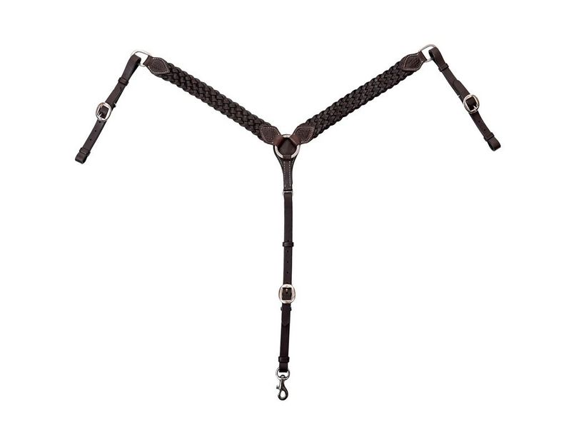 CIRCLE Y BRAIDED LASSO WALNUT BREAST COLLAR