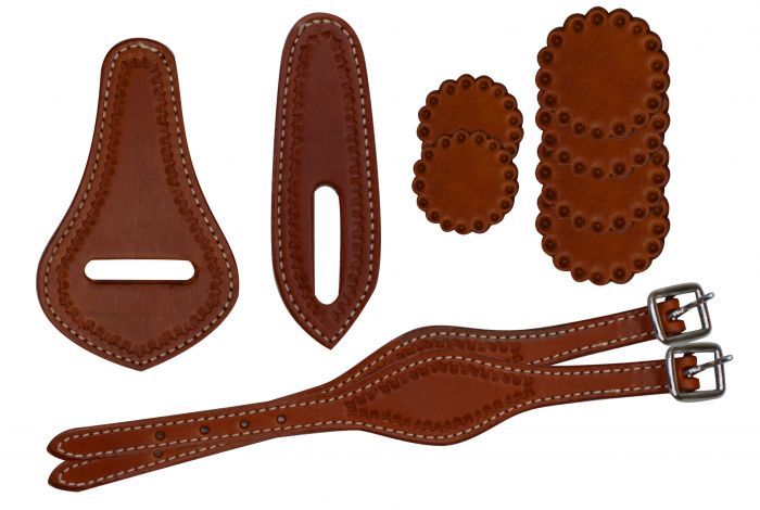 10 PIECE SADDLE LEATHER REPLACEMENT KIT