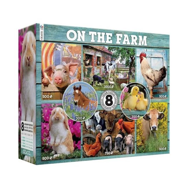 ON THE FARM 8 IN 1 PUZZLE PACK