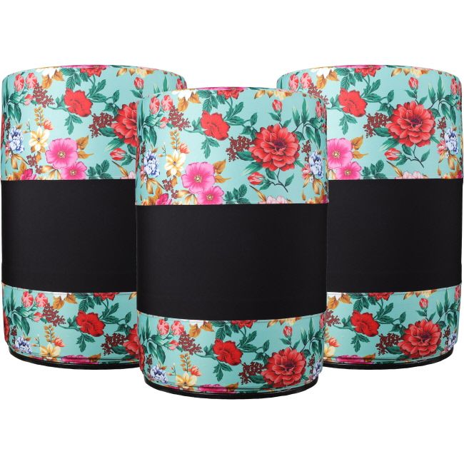 SHOWMAN WILDFLOWER LYCRA BARREL COVERS - SET OF 3