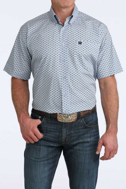 CINCH GEOMETRIC SHORT SLEEVE SHIRT