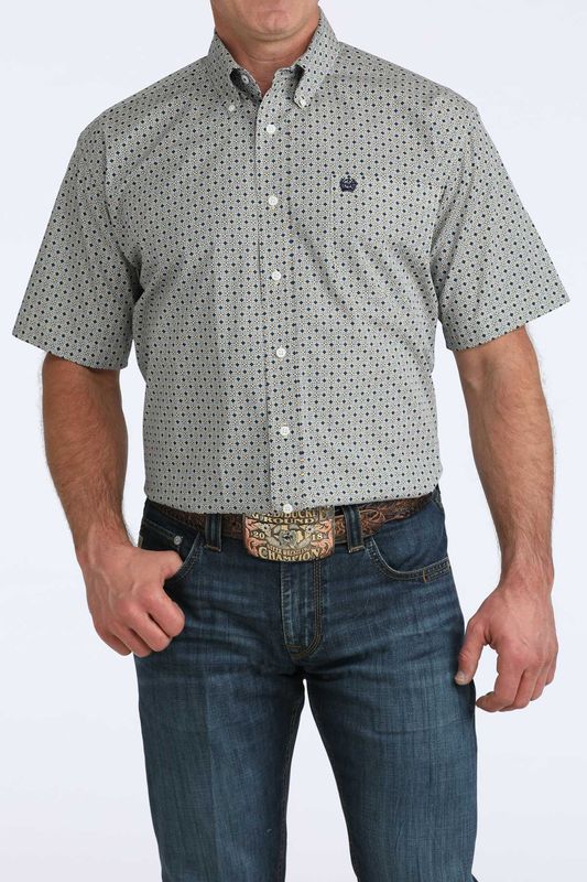 CINCH GEOMETRIC SHORT SLEEVE SHIRT