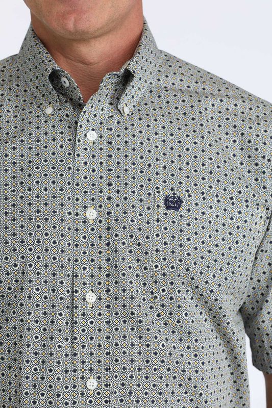 CINCH GEOMETRIC SHORT SLEEVE SHIRT