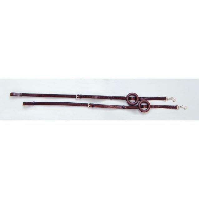 TOUGH 1 GERMAN STYLE LEATHER SIDE REINS