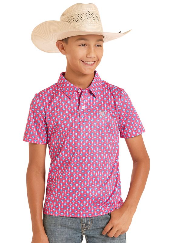 ROCK &amp; ROLL MINI AZTEC GEO POLO