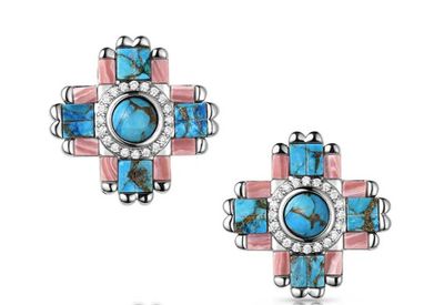 MONTANA SILVERSMITHS TURQUOISE BLUSH EARRINGS