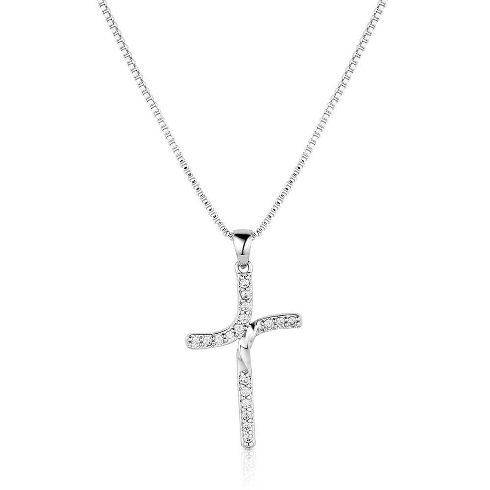 MONTANA SILVERSMITHS BEND BUT DON'T BREAK CROSS NECKLACE
