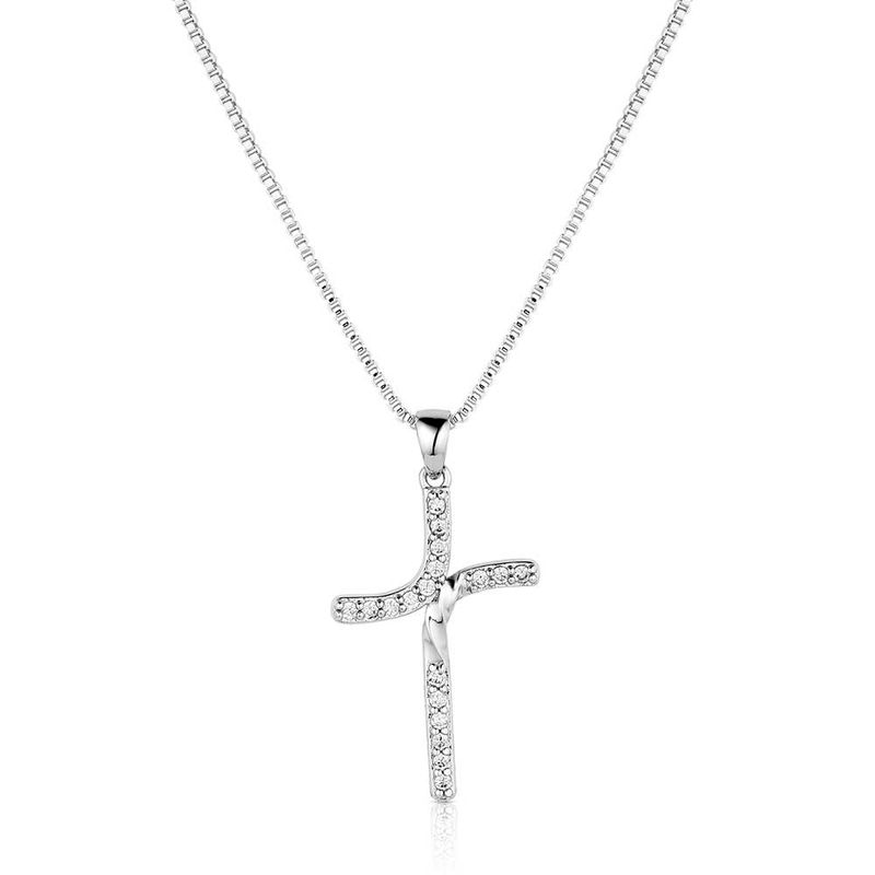 MONTANA SILVERSMITHS BEND BUT DON'T BREAK CROSS NECKLACE