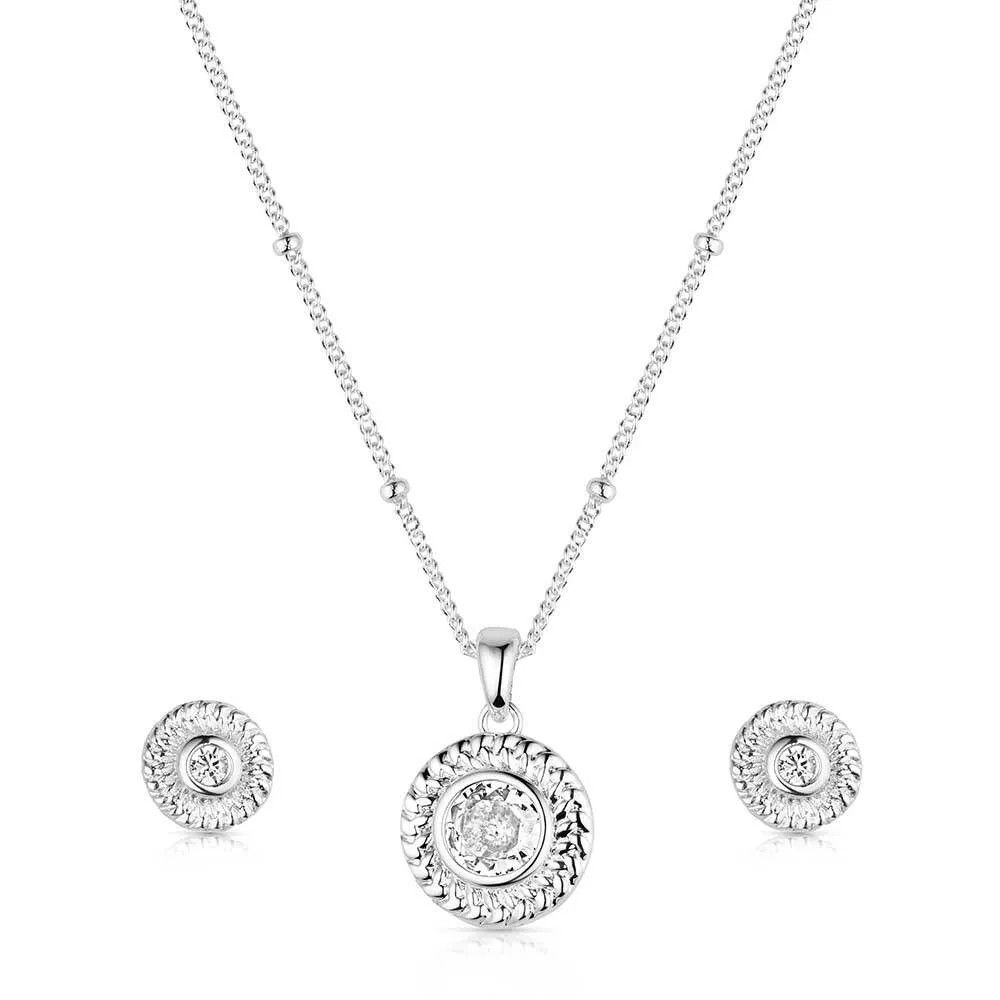 MONTANA SILVERSMITHS MOUNTAIN RAIN JEWELRY SET