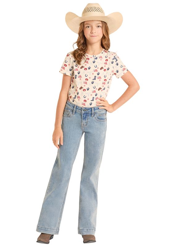 ROCK &amp; ROLL TURQUOISE COIN POCKET TROUSER