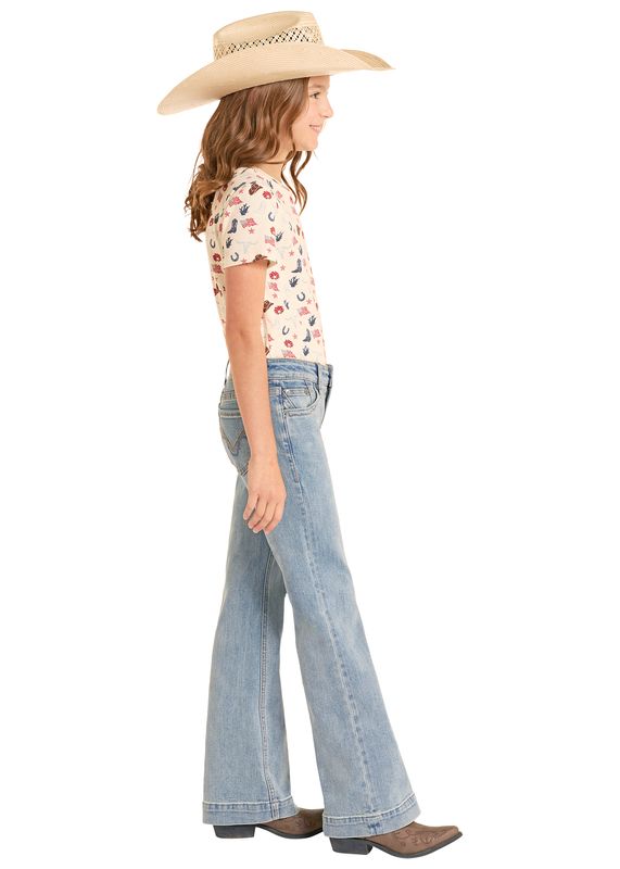 ROCK &amp; ROLL TURQUOISE COIN POCKET TROUSER