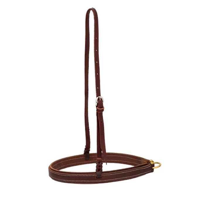 COWBOY TACK NOSEBAND LATIGO CHOCOLATE HARNESS OVERLAY, 1-1/4"