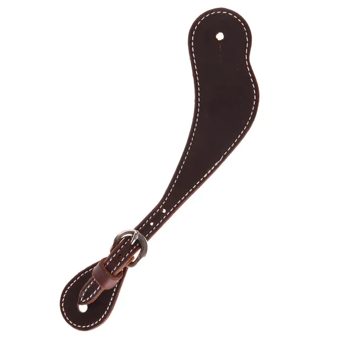 COWBOY TACK SPUR STRAPS CHOCOLATE HARNESS LEATHER, MEN'S