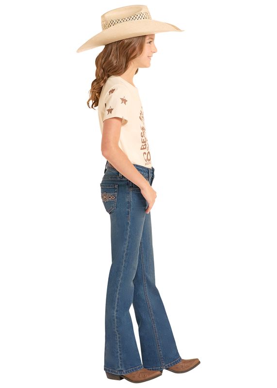 ROCK &amp; ROLL EMBROIDERED BOOTCUT JEAN