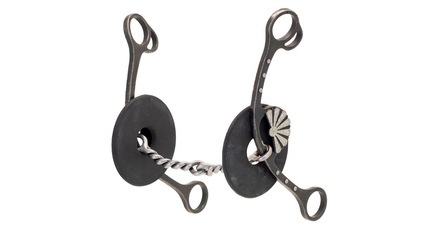 NELLIE MILLER FAN CONCHO TWISTED GAG BIT, 5-1/8"