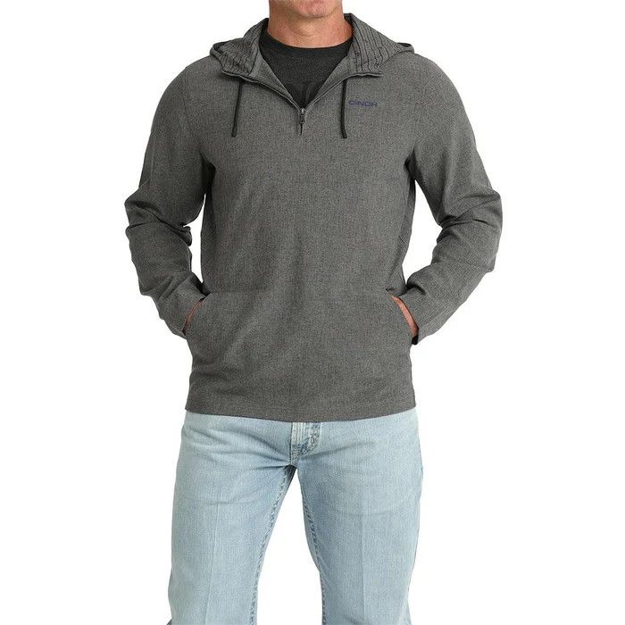 CINCH 1/4 ZIP HOODED PULLOVER