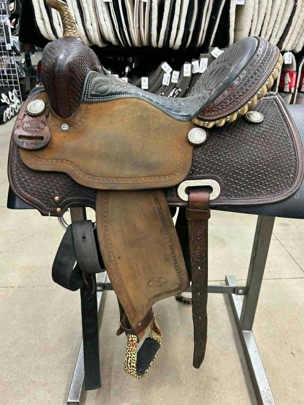 14.5" Used Billy Cook Barrel Saddle