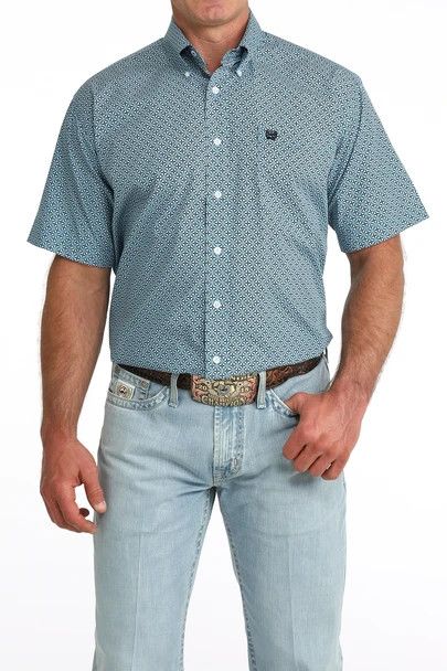 CINCH GEOMETRIC SHORT SLEEVE SHIRT