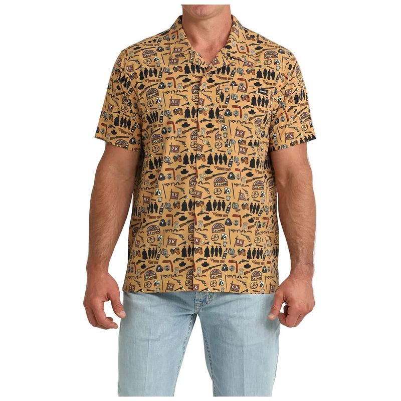 CINCH SHORT SLEEVE CAMP SHIRT