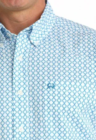 CINCH ARENAFLEX GEOMETRIC SHORT SLEEVE SHIRT