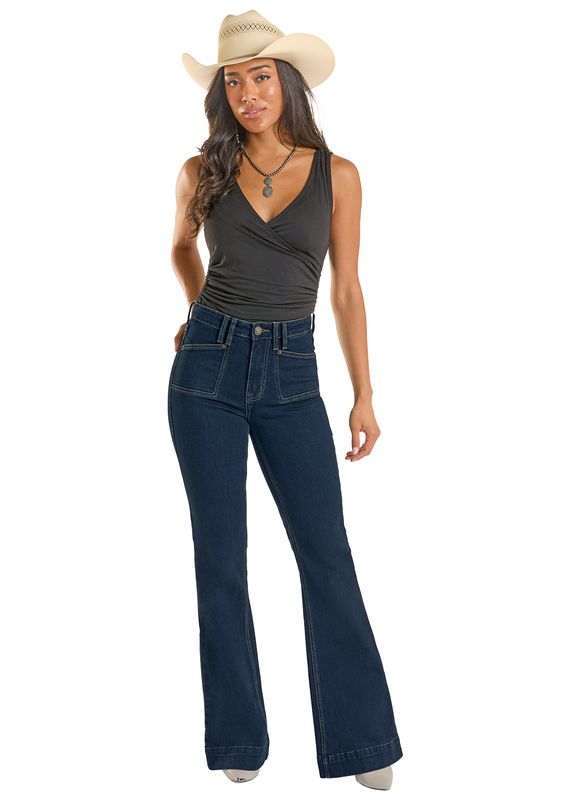 ROCK &amp; ROLL CARPENTER HIGH RISE TROUSER