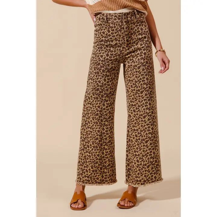 SO ME MID RISE TWILL DENIM WIDE LEG PANT