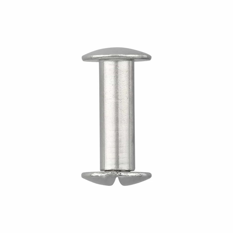 5/8" NICKEL, CHICAGO SCREW, SOLID BRASS (SET)