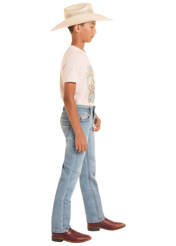 ROCK &amp; ROLL REVOLVER ROPE STITCH BOOTCUT JEAN