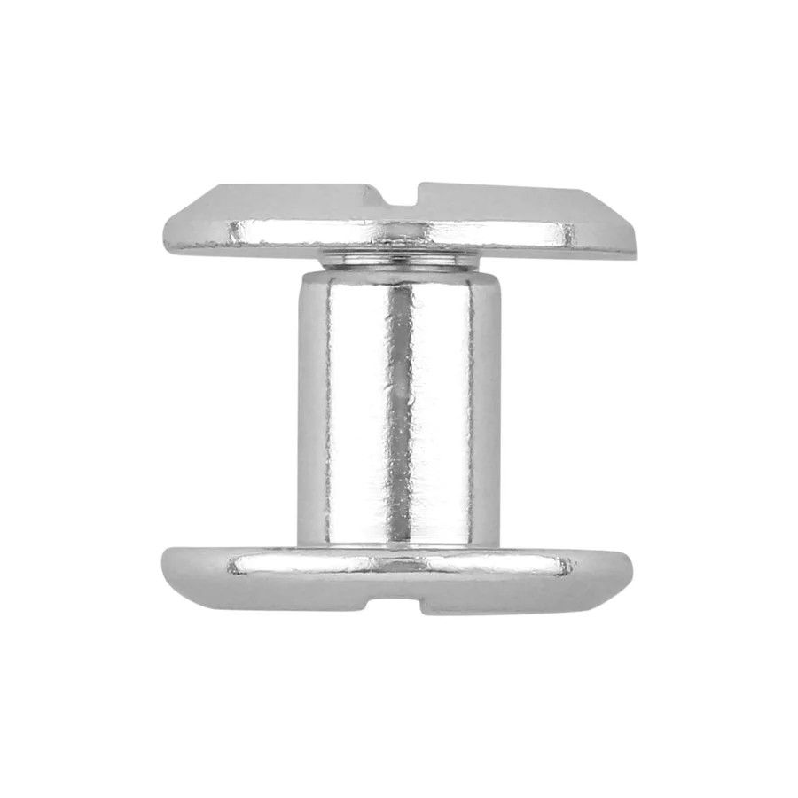 1/4" SHINY NICKEL, FLAT TOP CHICAGO SCREW, SOLID BRASS